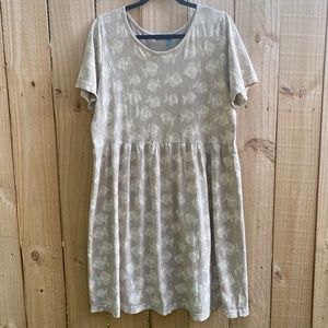 Ladies Fresh Produce Fish Scoop Neck Dress XL